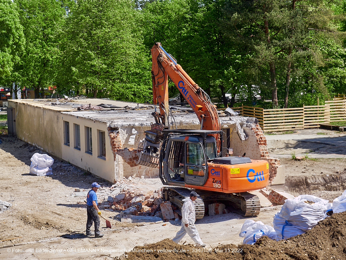 11.05.2022 - Baustelle am Haus für Kinder in Neuperlach